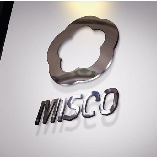 موکاپ لوگو فلزی