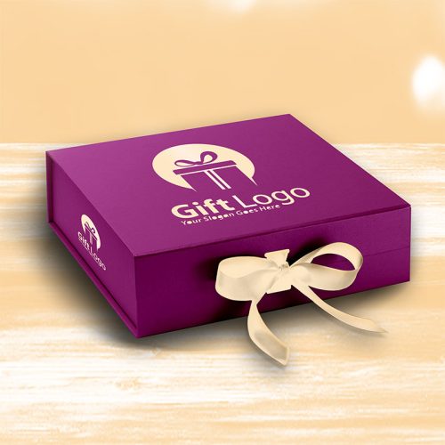 موکاپ لوگو جعبه کادو