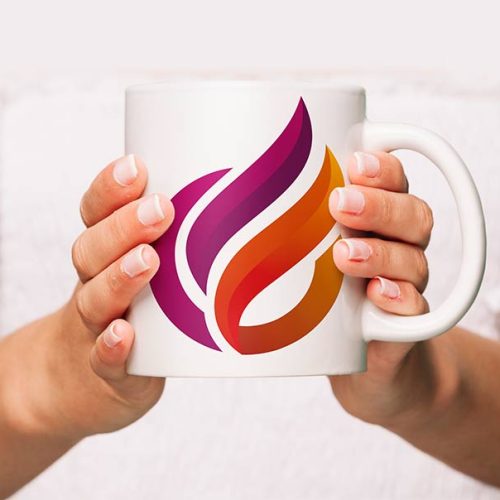 دانلود موکاپ لوگو لیوان