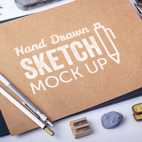 موکاپ لوگو نقاشی